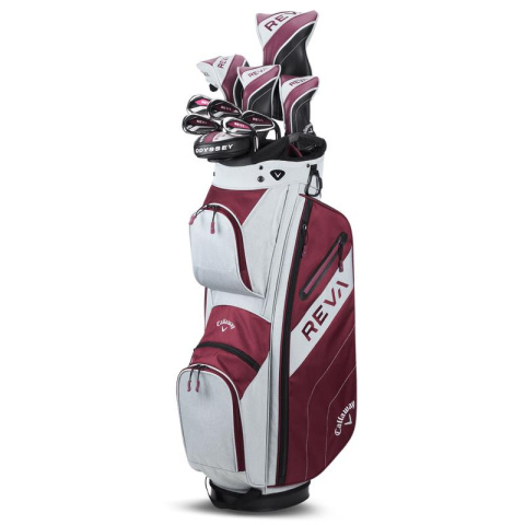 Callaway, zestaw kijów do golfa REVA EggPlant (damski, 10 kijów z torbą cartbag, grafit set) Callaway, zestaw kijów do golfa REVA EggPlant (damski, 10 kijów z torbą cartbag, grafit set)