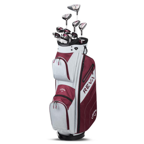 Callaway, zestaw kijów do golfa REVA EggPlant (damski, 10 kijów z torbą cartbag, grafit set) Callaway, zestaw kijów do golfa REVA EggPlant (damski, 10 kijów z torbą cartbag, grafit set)